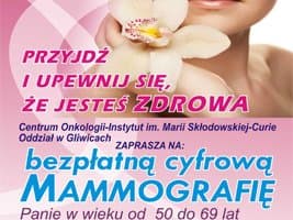 Bezpłatna cyfrowa mammografia