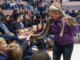 Świat gadów – żywa lekcja biologii w Jankowickim Gimnazjum