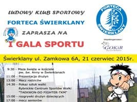 Forteca Świerklany zaprasza na „I Galę Sportu”