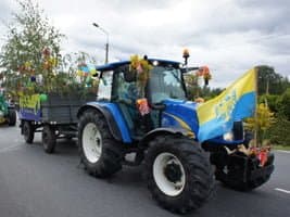 Dożynki 2015 – przejazd korowodu dożynkowego galeria i video