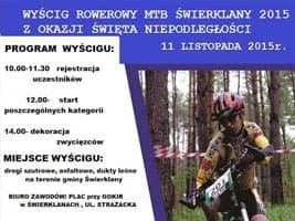 Wyścig rowerowy MTB Świerklany 2015