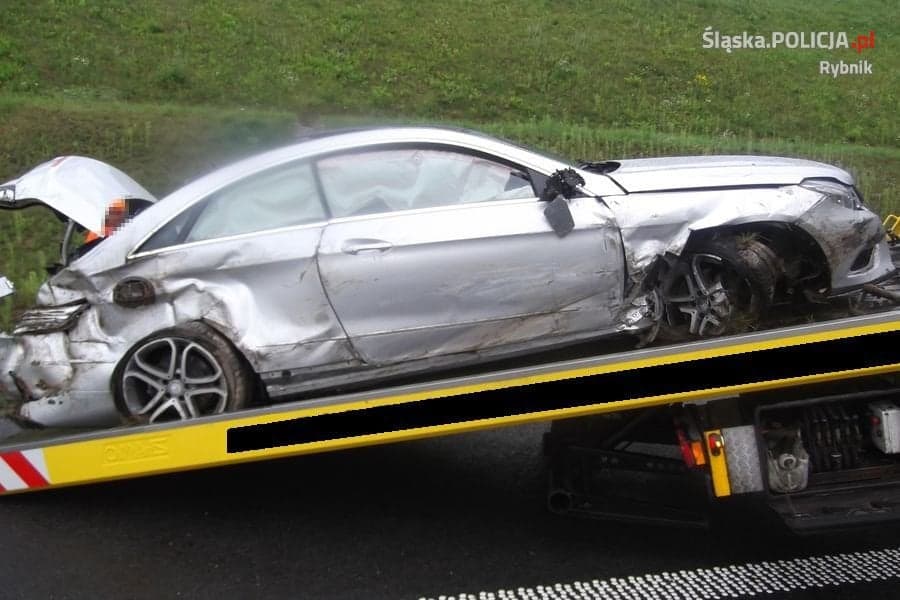 Wypadek na autostradzie A1