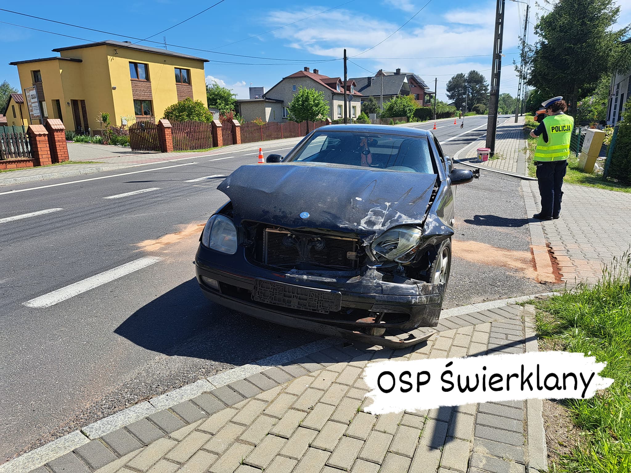 Nie ustąpiła pierwszeństwa. Została zabrana wraz z dziećmi do szpitala
